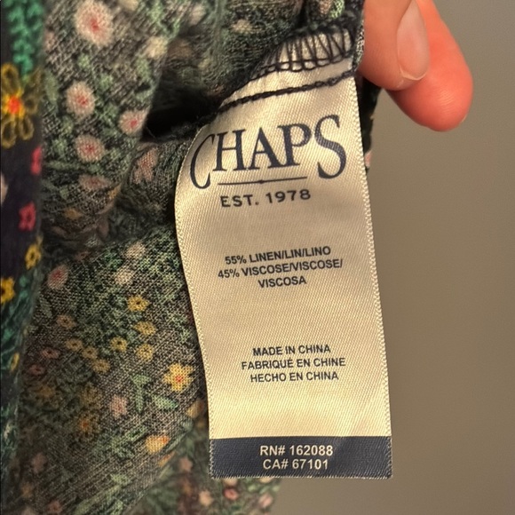 Chaps Women's Multicolor Floral Blouse - Picture 8 of 13